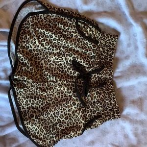 Leopard print shorts